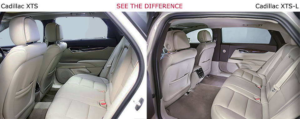 See the Difference XTS-L Cadillac Long Door Interior